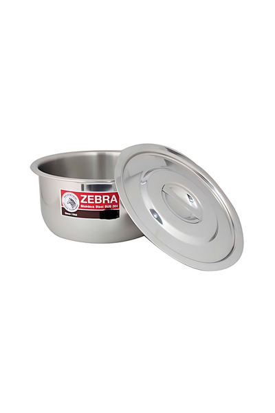 Zebra THAILAND Stainless steel 10pcs pot set big size (16,20,24,28,32cm) Capacity(1.5,3.0,5.2,8.0,12.0 L)