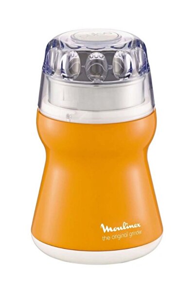 Moulinex Coffee Grinder AR110O27 - 180W, Fixed Tank, Orange/Clear/White