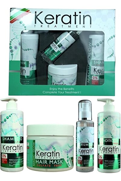 Magic Glow Keratin After Treatment Professional Hair Care Set, Sulfate Free w...