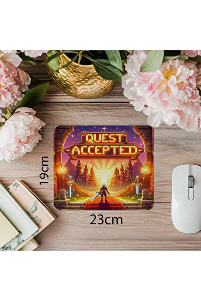 Wisdom Rain Mousepad pentru jucători cu tematică Evul Mediu - 19x23 cm 2 mm dreptunghiular importat imprimat mouse pad
