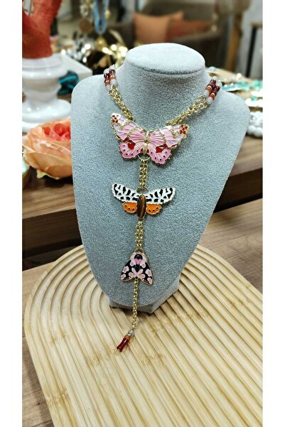 Sedaccessories قلادة، تصميم على شكل فراشة، تصميم نشيط وفريد من نوعه