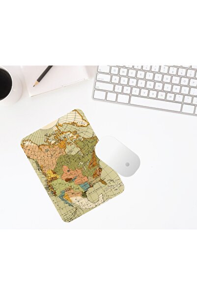FenerciHediyelik لوحة ماوس مطبوعة بخريطة العالم