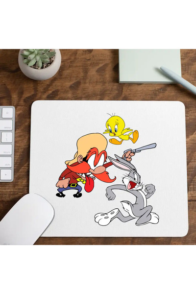 OEM Mousepad Yosemite Sam Tweety Bug Bunny Iepure