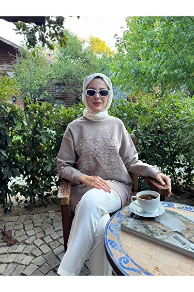 Moodbasic Embroidered Stone-Set Tencel Tunic