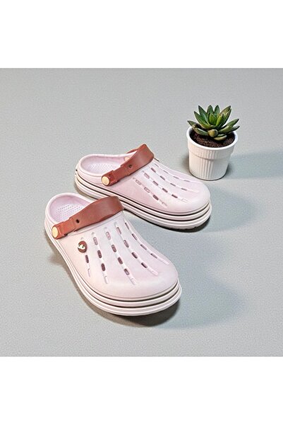 AkınalBella Women's Powder Light Sole Closed Front Slippers Sandals