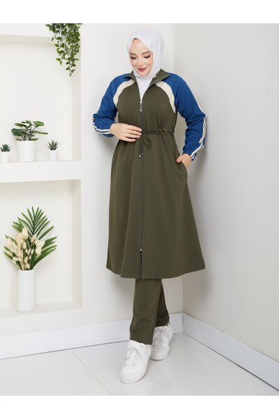 moda4b Γυναικείο αθλητικό σετ 2 τεμαχίων – Ύφασμα με δύο κλωστές και λεπτομέρ...