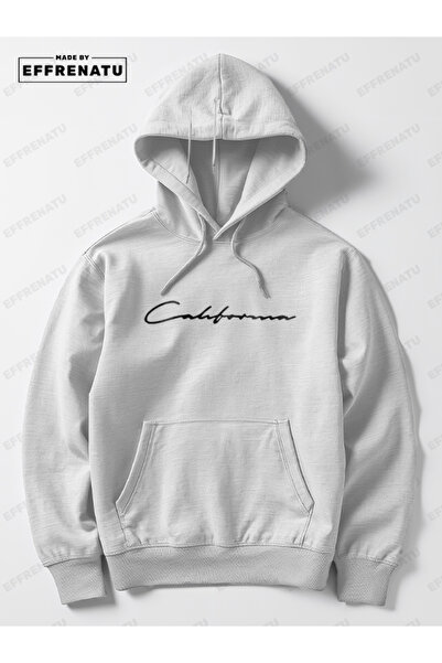 EFFRENATU Tracksuit Set Sweatshirt Jogger - Black-Gray Printed Oversize Hooded Hoodie