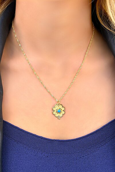 Altınaşkı Yonca Singapur Altın Kolye