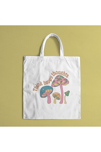 FenerciHediyelik حقيبة كتف ثينك هابي ثوث مطبوع