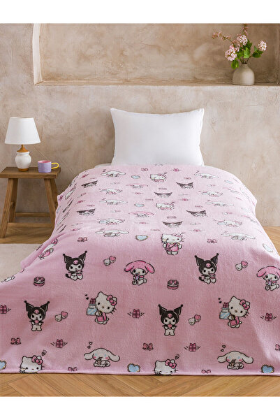 LC Waikiki Vizyon Yeni Sezon Hello Kitty Baskılı Tek Kişilik Battaniye 150x220 cm