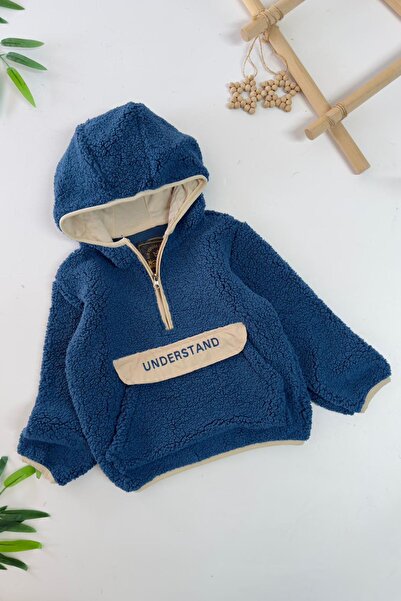 Minigimin Cicileri Hanorac unisex pentru copii din fleece cu detaliu de buzun...