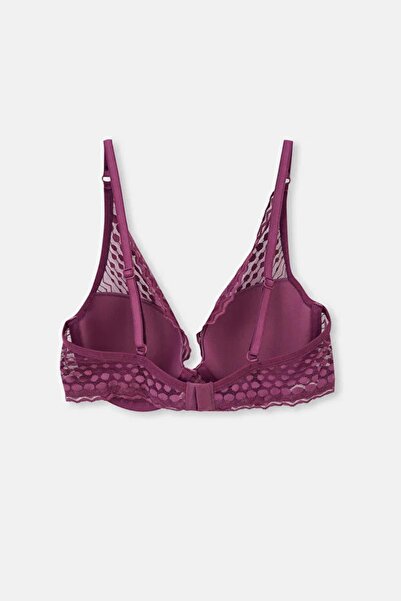 Eros Women's Ginger Lace Hollow Cup Bra Set