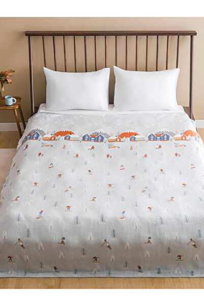 LC Waikiki Özmarka New Season Printed Double Blanket 200X220 cm