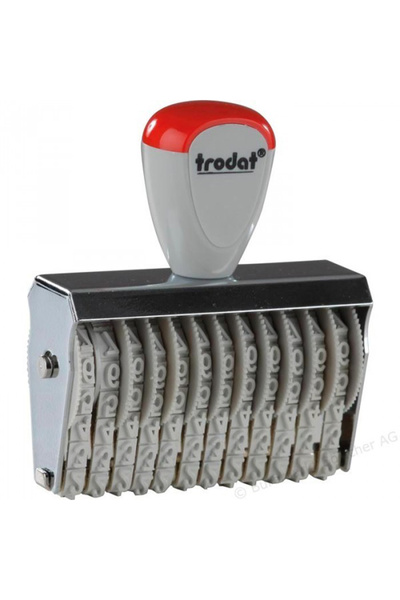 Trodat رقم التسلسل 15512، 5 ملم، 12 رقمًا