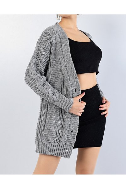 rushana Cardigan tricotat pentru femei cu decolteu în V