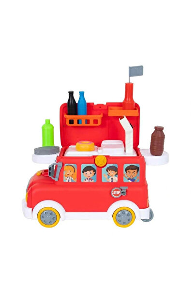 TOYFEST 2in1 Sound and Light Supermarket Bus Play Set 28 Pieces