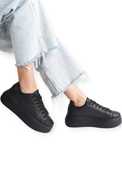 ehven BN-1531 Kadın Siyah Elit Günlük Sneaker Spor Ayakkabı