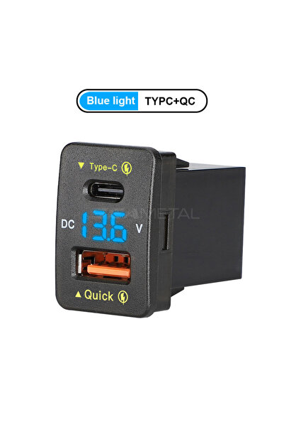 Choice3 Type-C Blue BLALION 45W 5A QC PD 3.0 USB Car Charger Auto Mobile Phon...