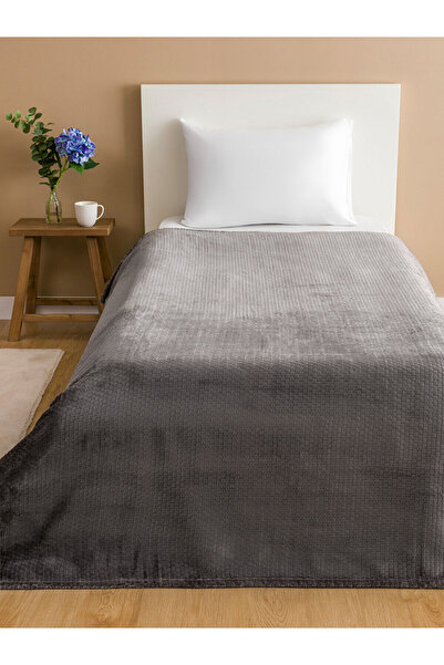 LC Waikiki Alita City Lcw Home Gray Single Blanket with a Difference