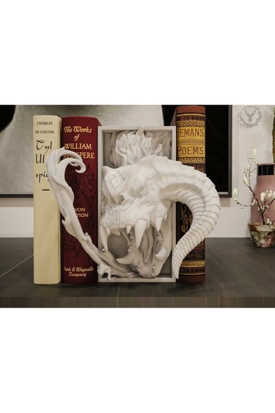 hayatvesanat Balrog / Nefinisat / Figurină pentru bibliotecă / Suport pentru ...