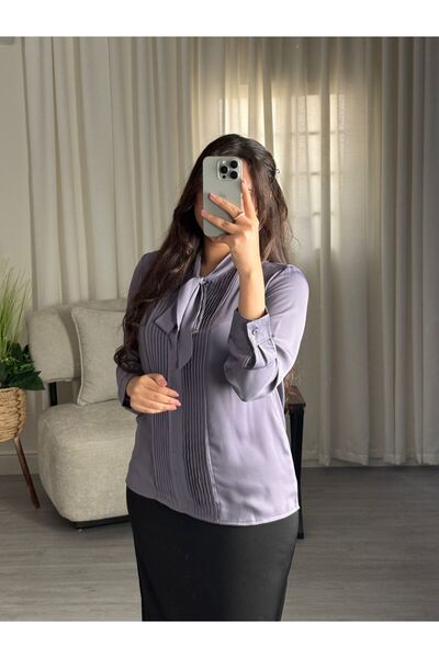 SELSAL formal satin blouse