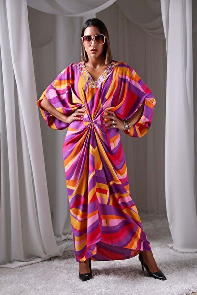 ECSTACY COUTURE Huescape kaftan dress