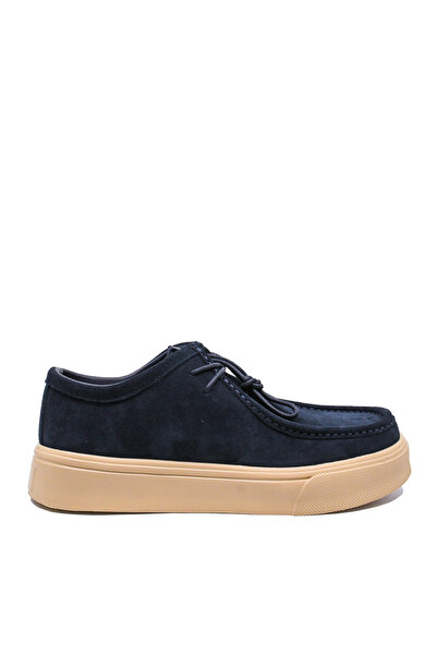 Battisto Lascari Pantofi casual bleumarin din piele întoarsă FLGPCT-3