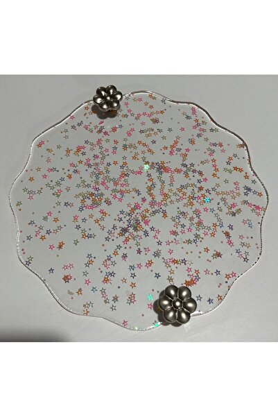 Pelince Colorful Epoxy Presentation and Serving Tray Series (Decorative - 25 cm)