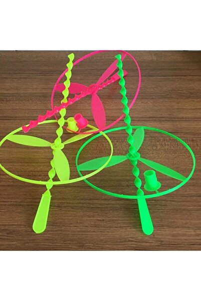 Foto Yiğit Nostalji Oyuncak Uçan Daire (12 Adet)-ufo Pervane-fırıldak Oyuncak-rengarenk Spor Oyuncak-ce Belgeli