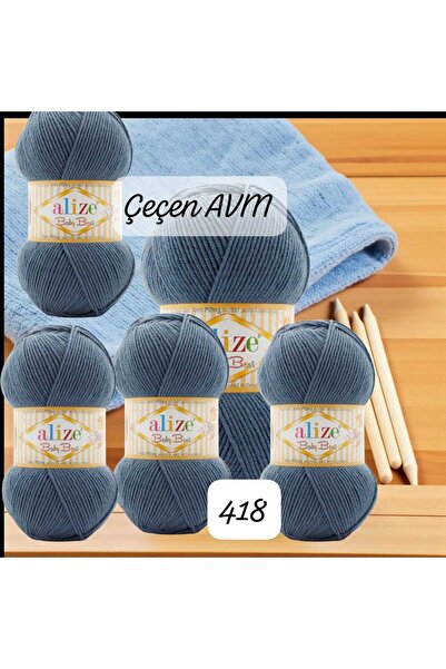 ÇEÇEN HOME (5 قطع) 418 خيط حياكة يدوية بيبي بيست - سترة - قبعة - هوبي 240 متر...