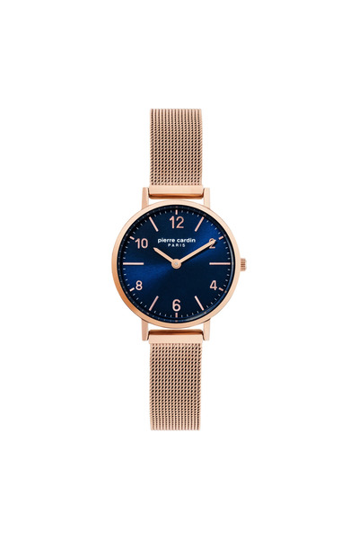 Pierre Cardin Women's Rose Gold Watch, Blue Dial | Pc902662f11