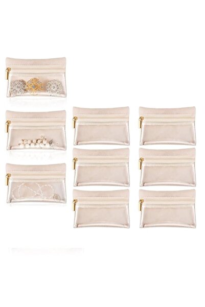 Generic Brand Travel Jewelry Organizer - 6-Piece Flannel Jewelry Pouch Set wi...