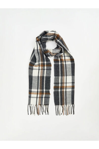 LC Waikiki New Season Plaid Patterned Men's Scarf