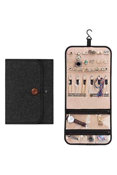 Generic Brand 2 Pcs Travel Jewelry Organizer Case, Foldable Jewelry Storage R...