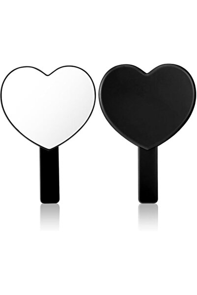 Generic Tazweeq Heart Shape Hand Mirror, Drop-Resistant Small Cosmetic Mirror...