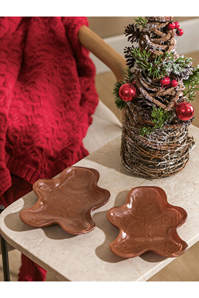 LC Waikiki Peak New Season Glass Snack Bowl with Cookie Man Figure 18 cm