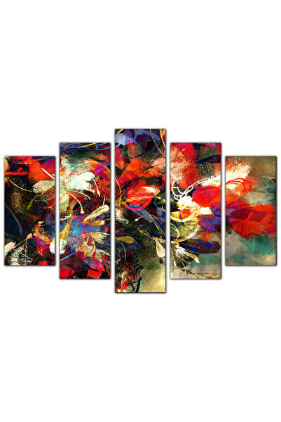 Generic Wall panel - Flowers - 696 - Divided into five graduated pieces - 1