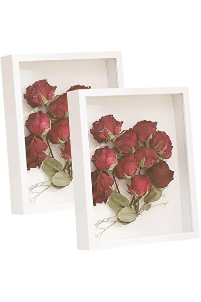 Generic Brand 2pcs Shadow Box Frame Display Case, 5x7'' Shadow Box Picture Fr...