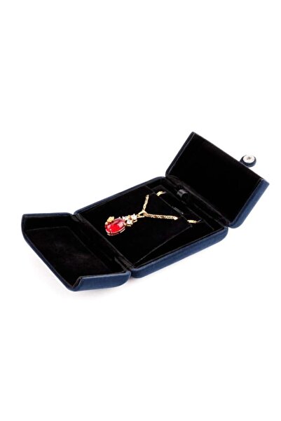 Generic Brand Royal Blue Velvet Necklace Pendant Box Jewelry Gift Box Bracele...