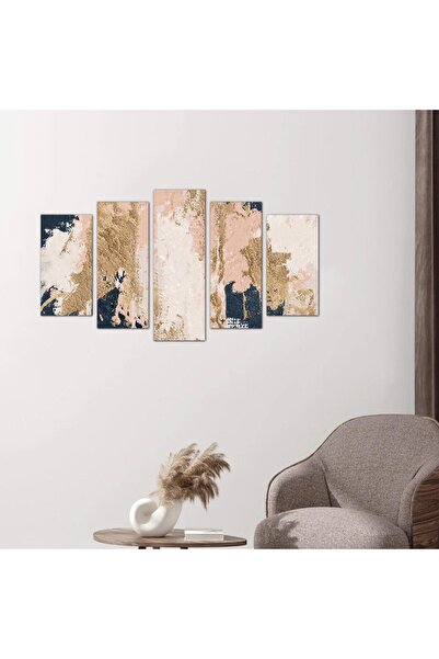 Generic Modern Abstract Art Wall Panel - 24539 - Divided into five graduated pieces - 1