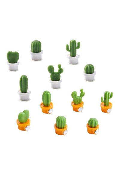 Generic Brand OYEFLY 12pcs Cute Succulent Plant Magnetic Refrigerator Magnets...