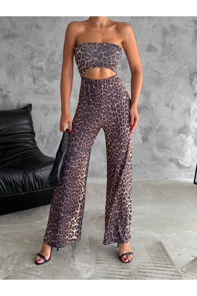 nurze Leopar desen tulum