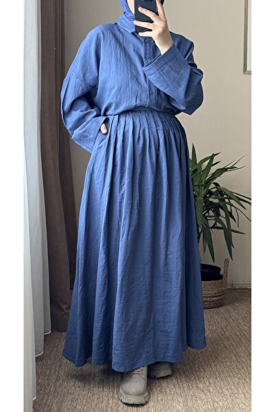 Mina Terzi&Butik Pleated Casual Sleeve Double Suit