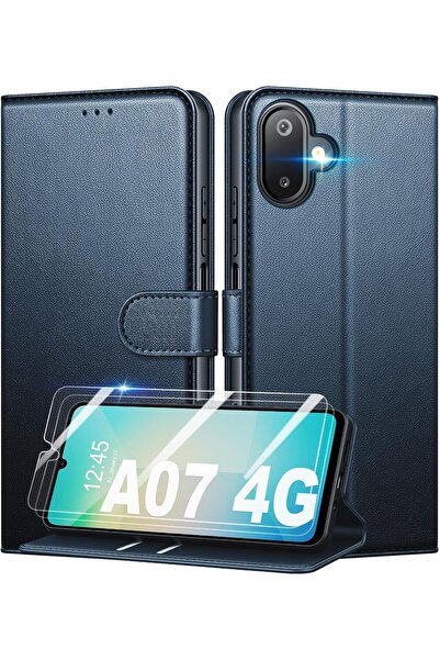 Rivor Samsung Galaxy A07 Uyumlu Kılıf Kamera Korumalı Kapaklı Kartlıklı Cüzda...