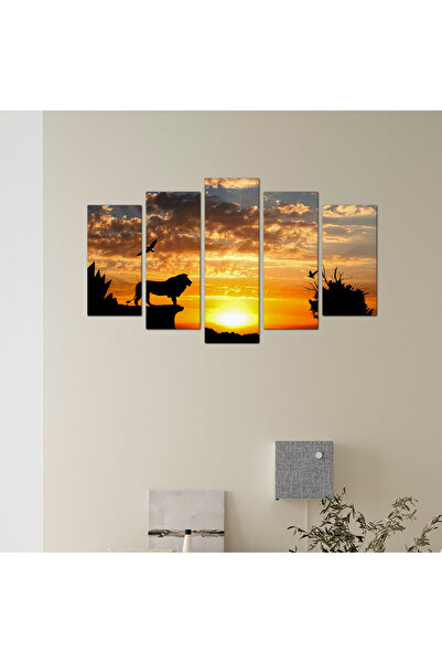 Generic Wall panel - King of the Jungle - 676 - divided into five graduated pieces - 1