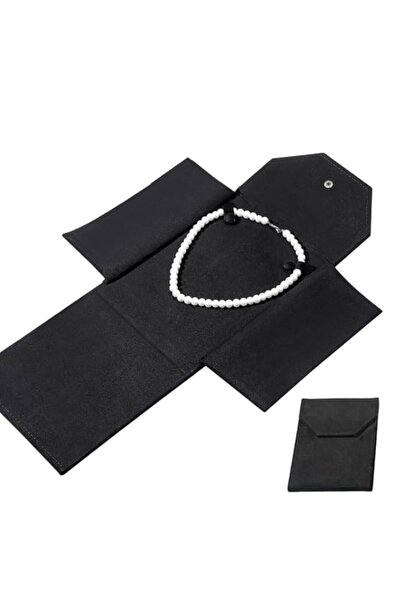 Generic Jewelry Display Folder, Black Velvet, 1 Pack Necklace Display Pearl C...
