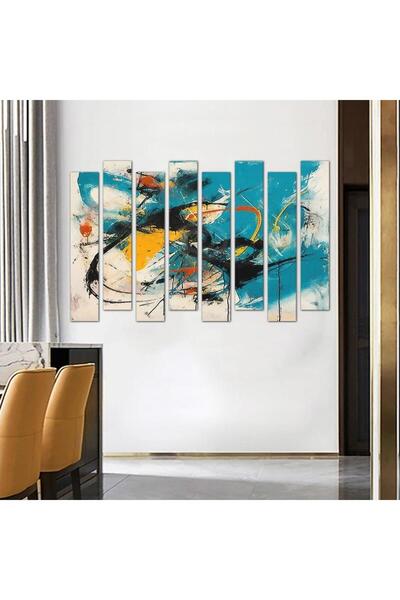 Generic Modern Abstract Art Wall Panel - 24045 - Divided into eight pieces