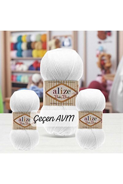 ÇEÇEN HOME (3 Pieces) 55 Baby Best Vest-Cardigan-Beanie-Hobby Hand Knitting Yarn 240m 100g