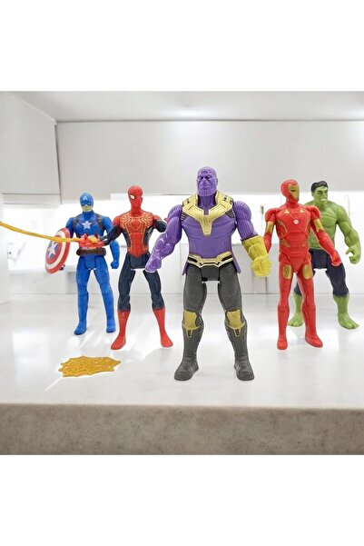 REZZOSS Superhero Action Figures Twist and Move Toy Set for Kids 5PCS