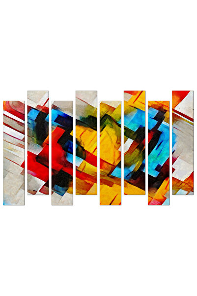 Generic Wall panel - abstract art - 721-2 - divided into eight pieces